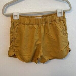Madewell Pull On Knit Shorts Yellow/Gold Size XS